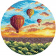 Набор для вышивки крестом Panna ПС-7059 "Воздушные шары на