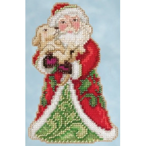 Набор для вышивания Mill Hill JS205106 Best Friend Santa фото