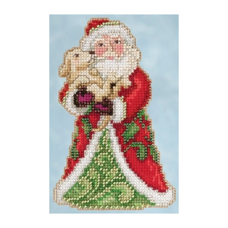 Набір для вишивання Mill Hill JS205106 Best Friend Santa фото