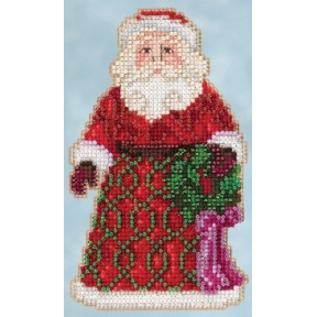 Набор для вышивания Mill Hill JS205105 Greetings Santa фото