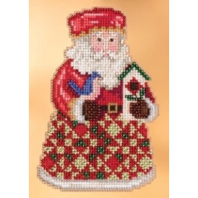 Набір для вишивання Mill Hill JS203104 Cozy Christmas Santa
