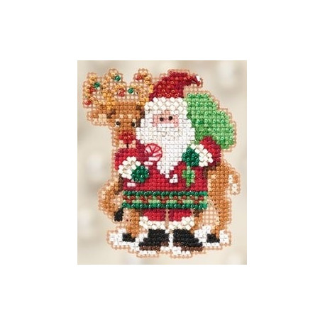 Набір для вишивання Mill Hill MH182305 Santa and Rudolph фото