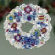 Набор для вышивания Mill Hill MH183301 Crystal Wreath фото