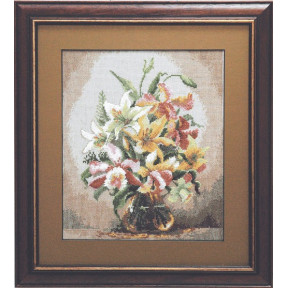 Набір для вишивання хрестиком Чарівна Міть 590г Букет орхідей