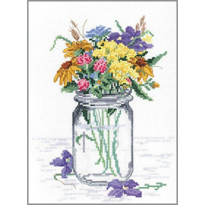 Набор для вышивания Janlynn 017-0112 Wildflower Jar фото