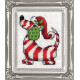 Набір для вишивання Design Works Candy Cane Dog фото