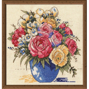 Набір для вишивання Design Works 3248 Pastel Floral Vase