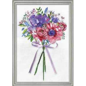 Набор для вышивания Design Works 3244 Flowers and Lace фото