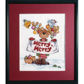 Набор для вышивания Design Works 1059 Merry Merry Moose фото