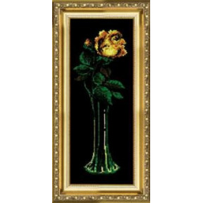 Набор для вышивки крестом Чарівна Мить 129ч Желтая роза фото