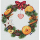 Набор для вышивки крестом Panna ПС-7055 "Венок с апельсином и