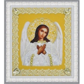 Набор для вышивания бисером  Картины Бисером Р-372Икона Ангела Хранителя (золото) ажур