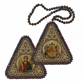 Набор для вышивания двухсторонней иконы Нова Слобода ВХ-1022 Богородица Всецарица и Ангел Хранитель