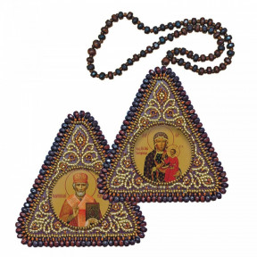 Набір для вишивання двосторонньої ікони Нова Слобода ВХ-1035 Богородиця Одигітрія та Микола Чудотворець