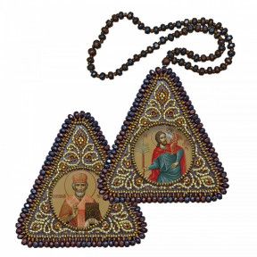 Набор для вышивания двухсторонней иконы Нова Слобода ВХ-1036 Св. Христофор и Николай Чудотворец