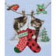 Набір для вишивання Anchor PCE0504 Christmas Kittens / Різдвяні кошенята