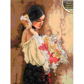 Набір для вишивання Dimensions 70-35274 Woman with Bouquet