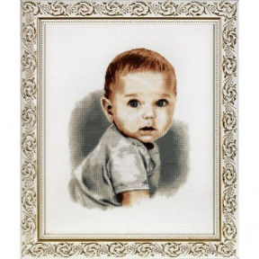 Набор для вышивки крестом Alisena 1111а Малыш с голубыми глазками