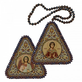 Набор для вышивания двухсторонней иконы Нова Слобода ВХ-1229 Св. Мц. Надежда и Ангел Хранитель