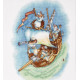 Набір для вишивання хрестиком Alisena 1270а Мишата морячки фото