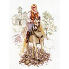Набор для вышивки крестом Алиса  4-17 Юноша на белом коне