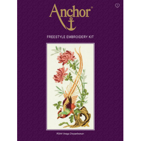 Набір для вишивання гладдю Anchor PE644 Вінтажні хризантеми