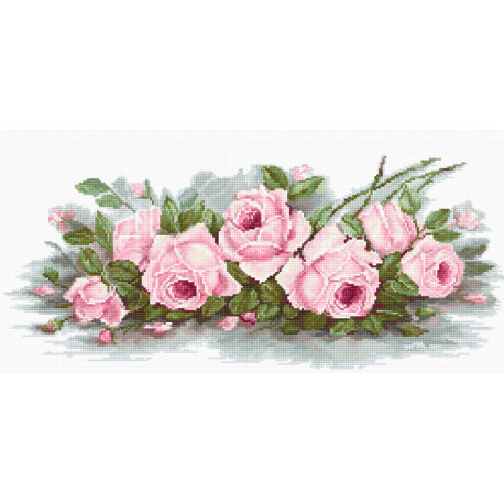 Набір для вишивання хрестиком Luca-S Романтичні троянди B2353