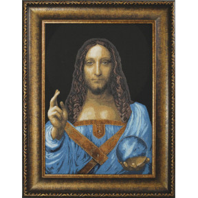 Набір для вишивання хрестиком Чарівна Мить М-327 За мотивами Леонардо да Вінчі Спаситель миру