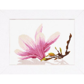 Набор для вышивания PN-0008304 Magnolia Twig with Flower Веточка магнолии