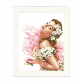 Набор для вышивания Lanarte PN-0144562 Lady of the Camellias Дама с камелиями