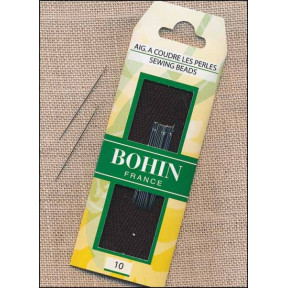 Набір бісерних голок Sewing Beads №10 (15шт) Bohin (Франція) 01124