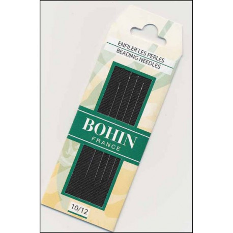 Набір бісерних голок Beading №10/12 (4шт) Bohin (Франція) 01125