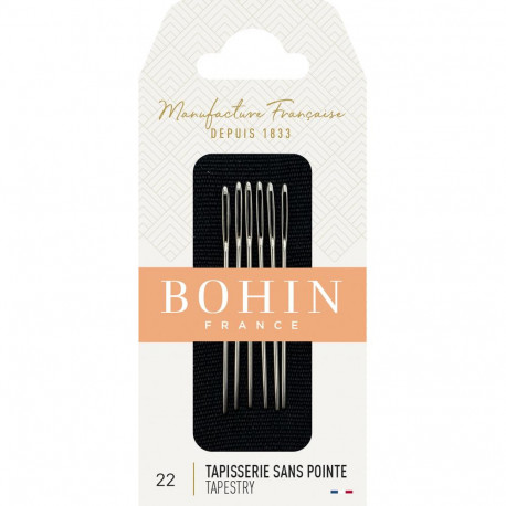 Набір голеленових голок Tapestry №22 (6шт) Bohin (Франція)