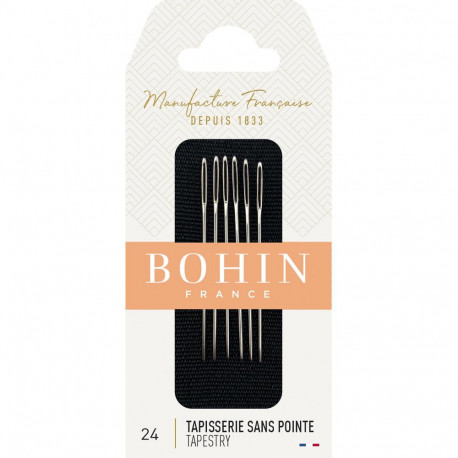Набір голеленових голок Tapestry №24 (6шт) Bohin (Франція)