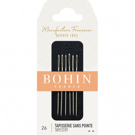 Набір голеленових голок Tapestry №26 (6шт) Bohin (Франція)