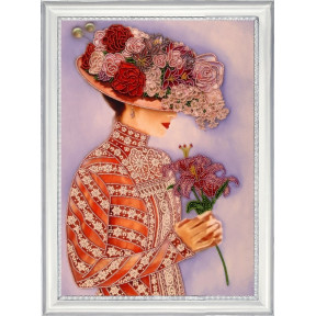 Набор для вышивания бисером Butterfly 822 Дама с лилиями