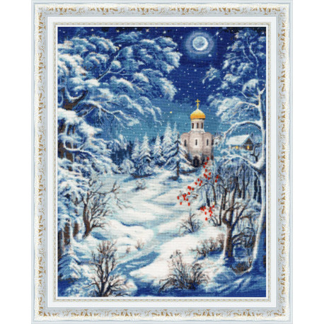 Набор для вышивки крестом Золотое Руно Волшебница-зима СО-014