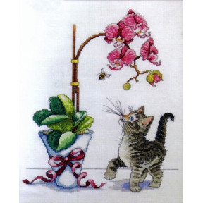 Набір для вишивання Design Works 2546 Orchid Kitty