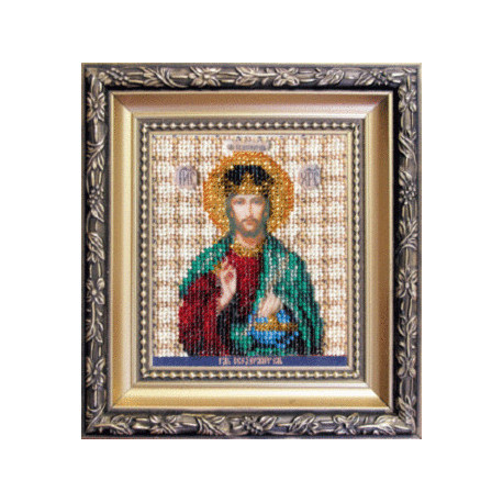 Набор для вышивания бисером Б-1119 Икона Господа Иисуса Христа