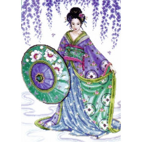 Набор для вышивания  Design Works 2551 Garden Geisha