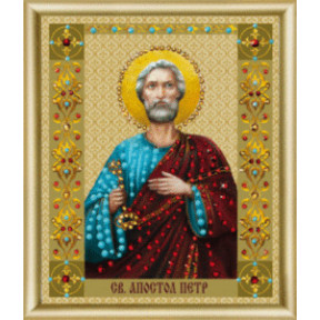 Набор для изготовления картины со стразами Чарівна Мить Икона святого апостола Петра  КС-117