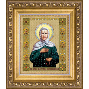 Набір для виготовлення картини зі стразами Чарівна Міть Ікона святої блаженної Матрони Московської КС-118
