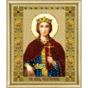 Набір для виготовлення картини зі стразами Чарівна Мить Ікона святої великомучениці Катерини КС-127