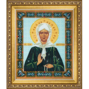 Набір для виготовлення картини зі стразами Чарівна Міть Ікона святої блаженної Матрони Московської КС-129