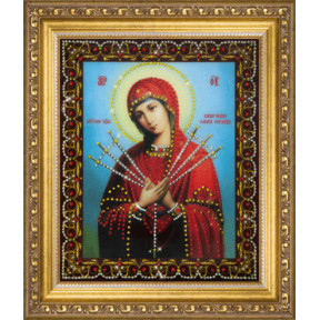 Набір для виготовлення картини зі стразами Чарівна Міть Ікона святої блаженної Матрони Московської КС-130