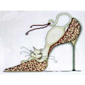 Набір для вишивання Design Works 2553 Leopard Shoe Kitty