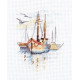 Набор для вышивки крестом Алиса Лодки на рассвете 0-196 фото