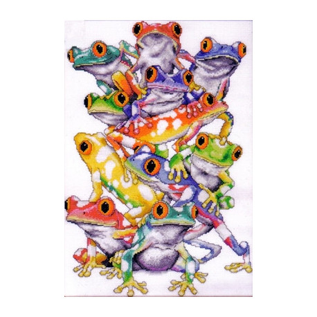 Набор для вышивания Design Works 2599 Frog Pile фото