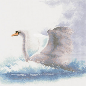 Схема для вишивання Heritage Swan in Flight Crafts HC484 фото