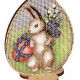 Набір для вишивання хрестиком Alisena Пасхальна кролик – на